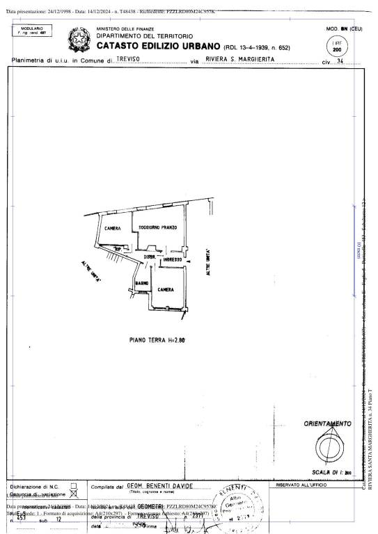 Visura planimetrica treviso 1