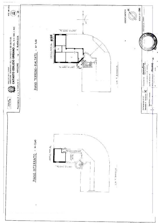 scheda catastale appartamento