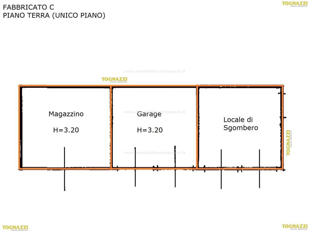 Fabbricato C - Magazzino, Garage e Sgombero