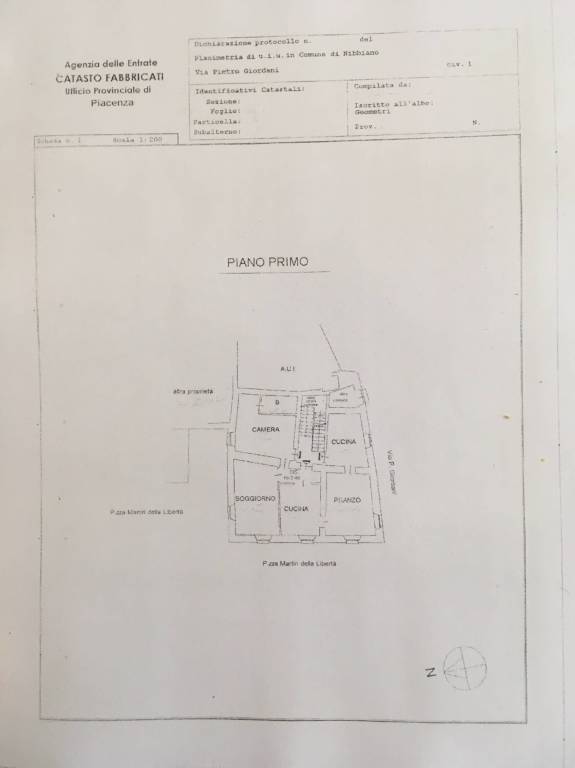 24 PIANTINACATASTALE APPARTAMENTO AL PRIMO PIANO