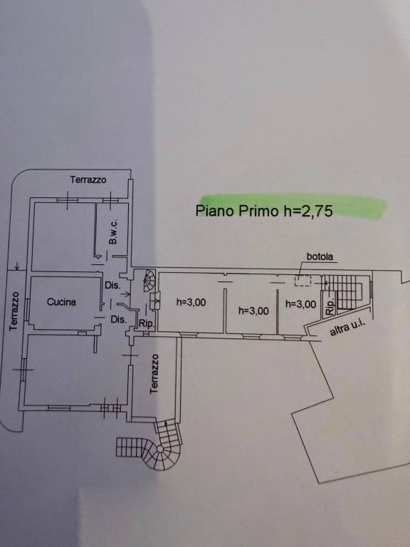 Piano Primo h=2,75