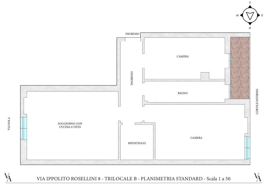 ROSELLINI 8 - TRILOCALE B - STANDARD 1 A 50@2x-100