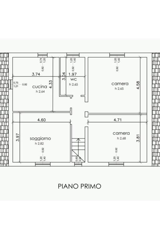 pianta piano primo