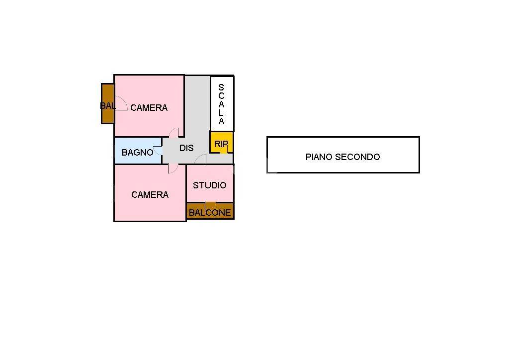 PLANIMETRIA INTERATTIVA PIANO SECONDO