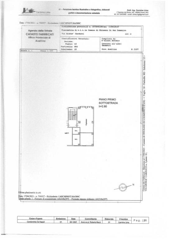 Planimetria Pavone 1