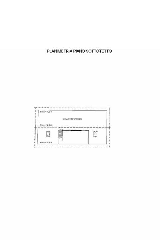 piantina mele sottotetto
