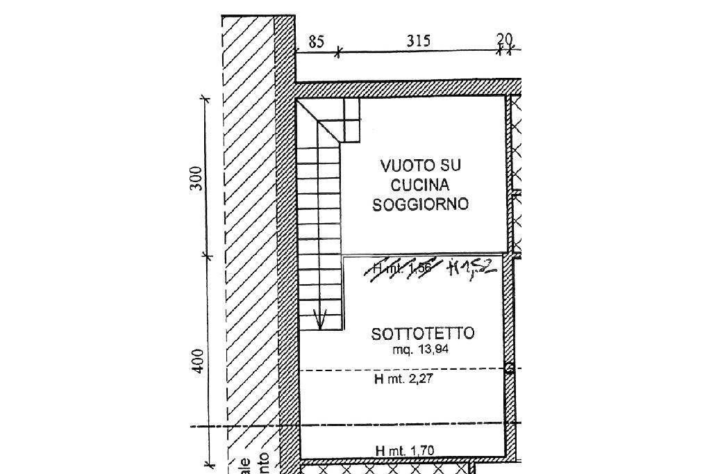 PLANIMETRIIA MANSARDA P1 NORD
