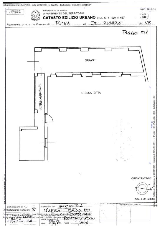 Planimetria Fidem 1211 1