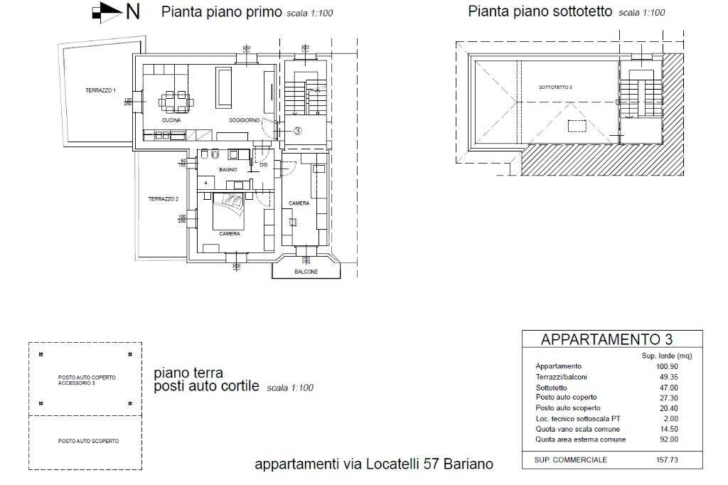 Piano primo (appartamento n.1)