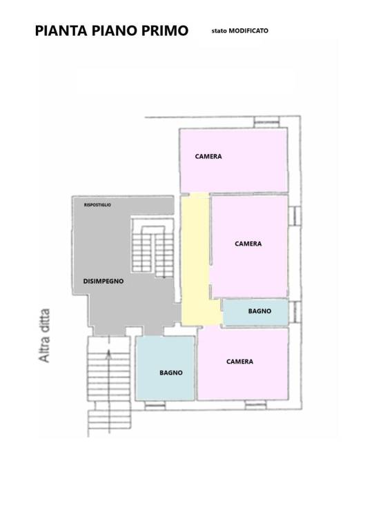 Pianta piano  primo COL STATO mod