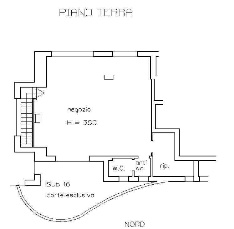 Plan negozio appartamento pubb