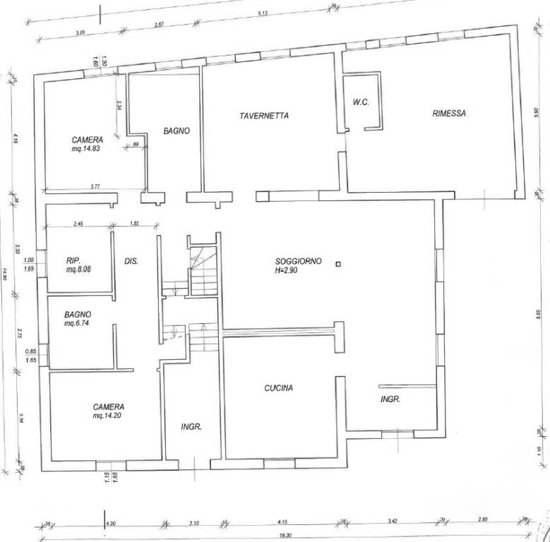 Planimetria piano terra
