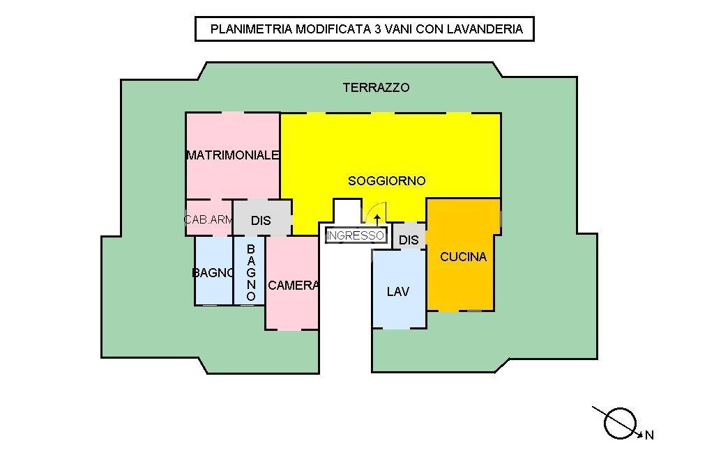 PLAN. MODIFICATA 3 VANI CON LAV
