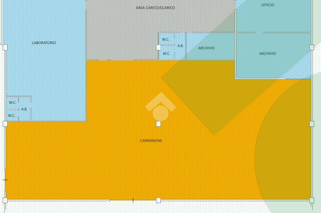 Planimetria capannone Pregnana M.se