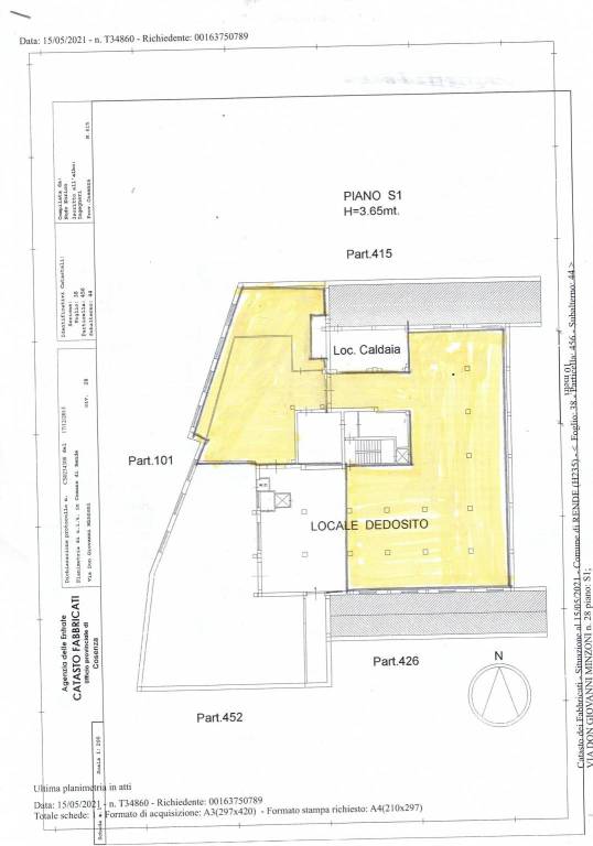 plan via don minzoni locale 1