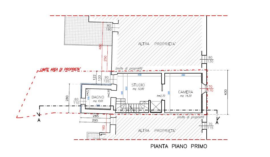 Pianta piano primo 