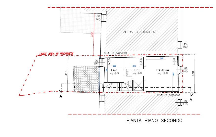 Pianta secondo piano