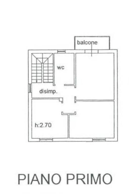 Planimetria piano primo