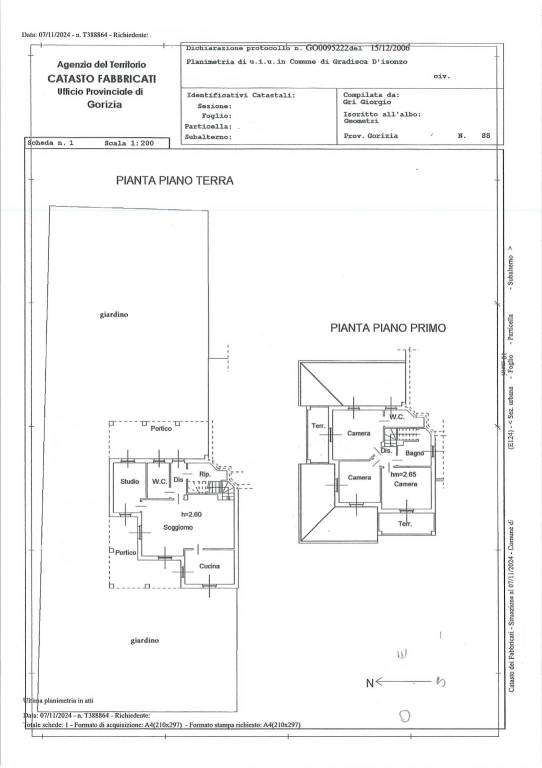 Gradisca planimetria
