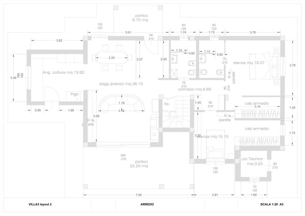 A3 VILLA 3 arredo nuova 3 1