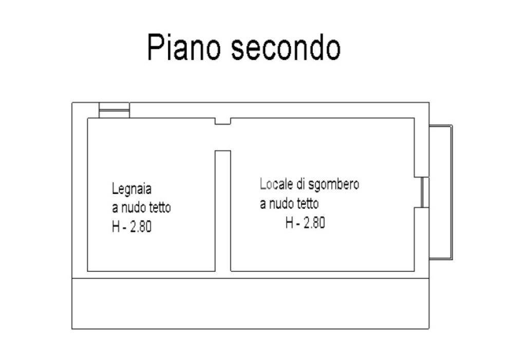 Planimetria secondo piano