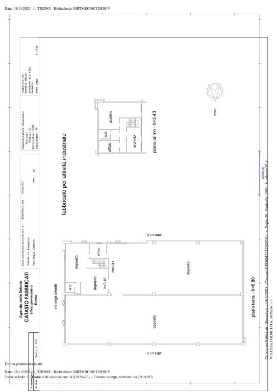 via degli olmetti_planimetria per esatta rappresen