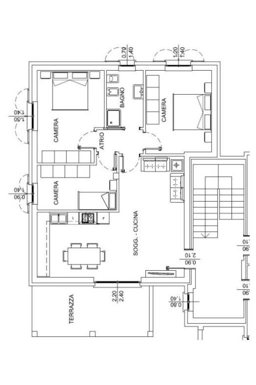 QUADRILOCALE PRIMO PIANO 7-12