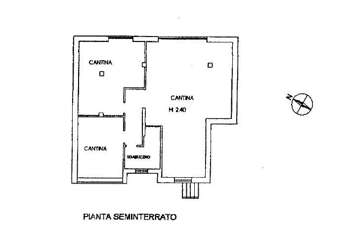 planimetria seminterrato badde manna 