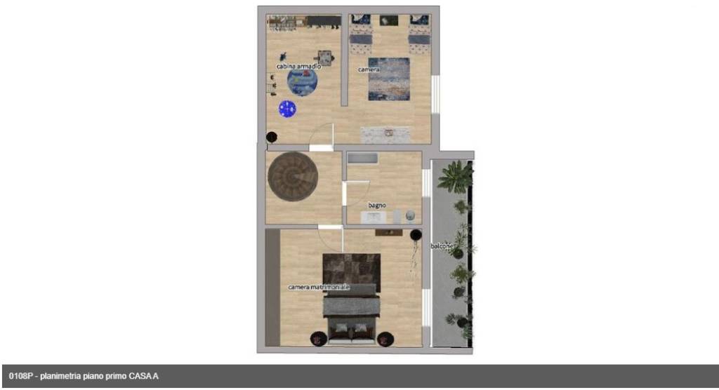 planimetria piano primo CASA A