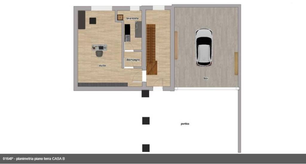 planimetria piano terra CASA B