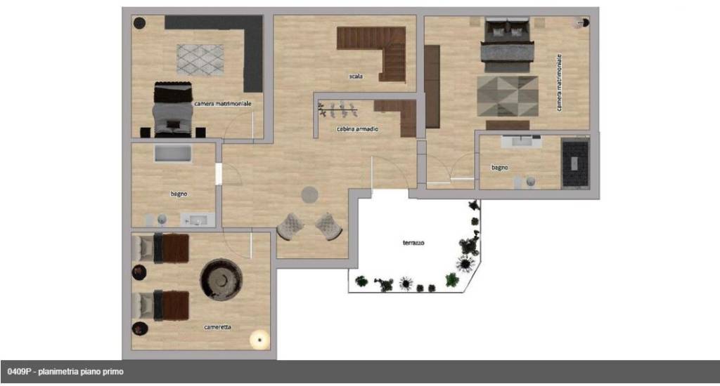 planimetria piano primo