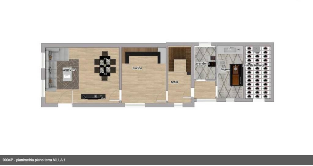 planimetria piano terra VILLA 1