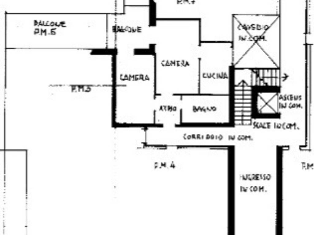 Ampio bilocale con balcone - Planimetria 1