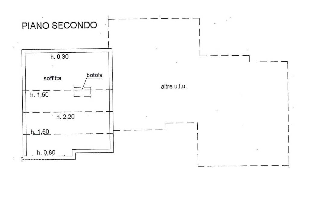 PLANIMETRIA SOTTOTETTO