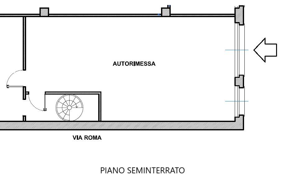 pianta box piano seminterrato