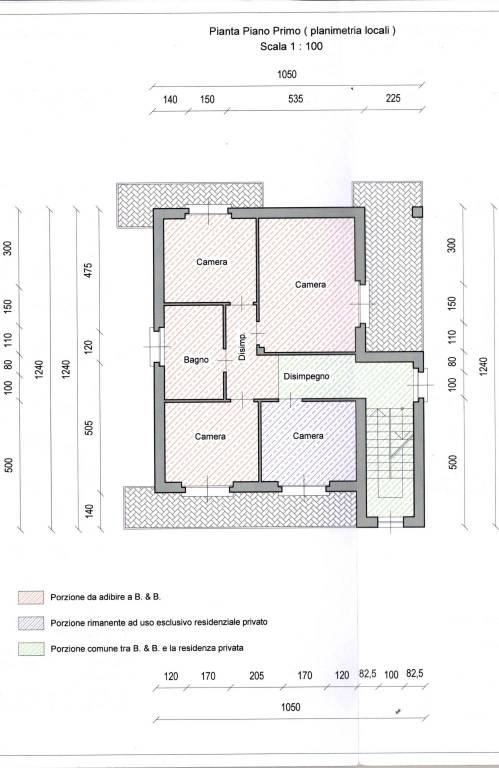 Zona B&B e Residenziale Piano Primo