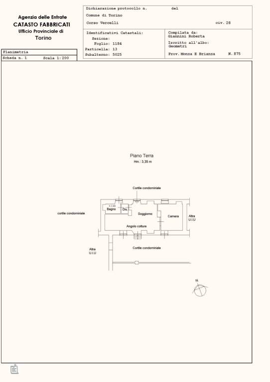 Vercelli 28 - Planimetria 1