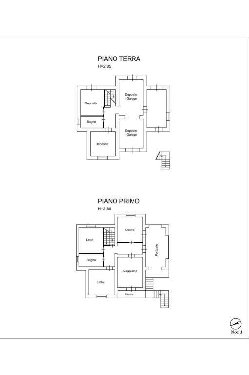 Piante piano terra e piano primo 1