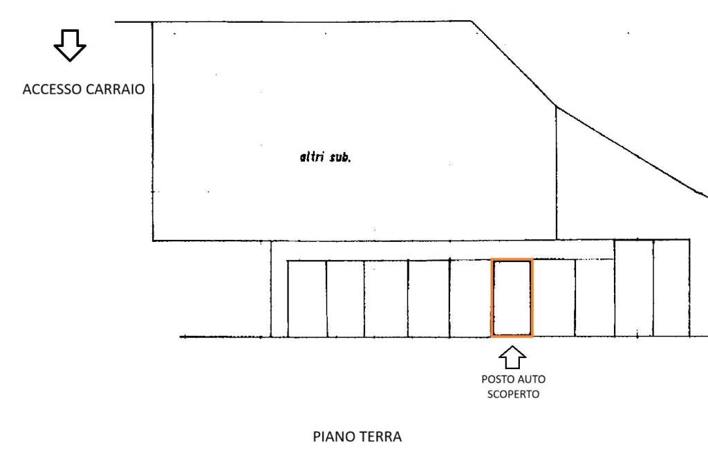 pianta posto auto