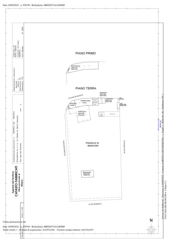 planimetria depositi e capannone 1