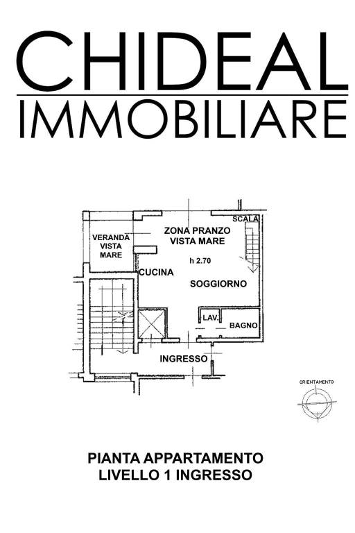 Pianta Appartamento Sole Mare STG Liv.1