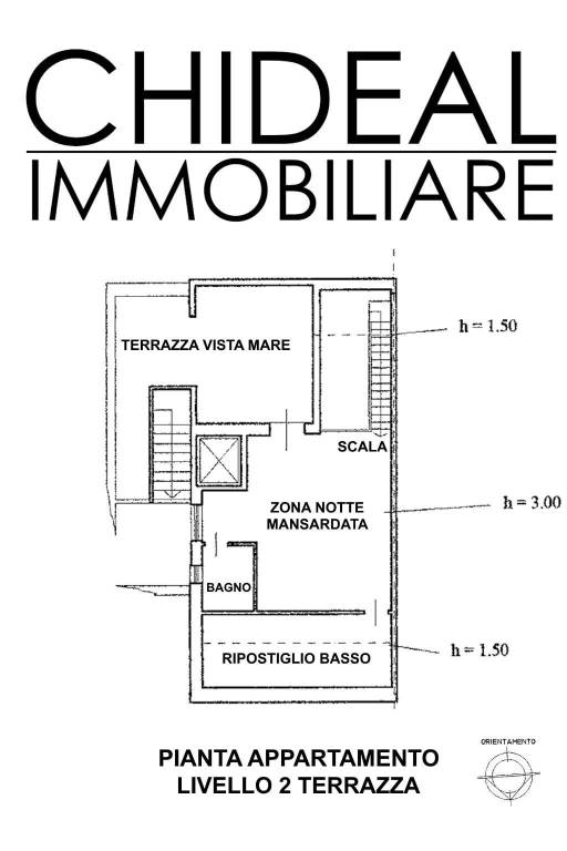 Pianta Appartamento Sole Mare STG Liv.2