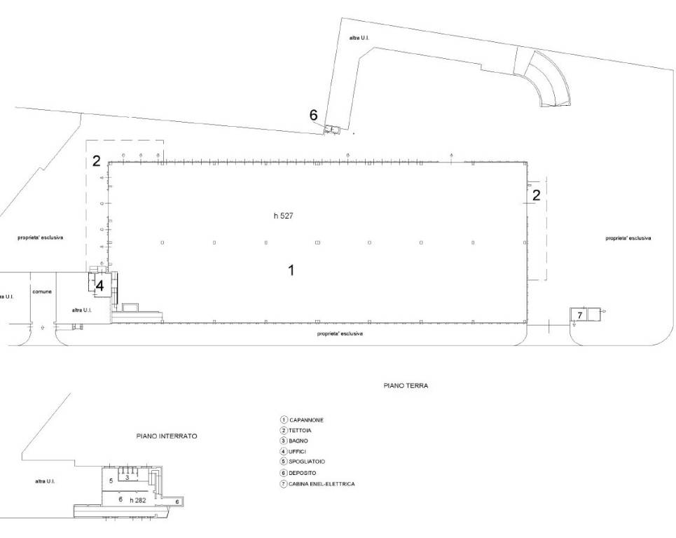 Planimetria capannone_siti