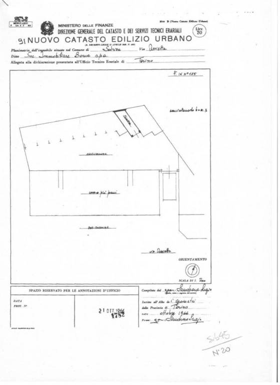 Planim. box 20 sub.45