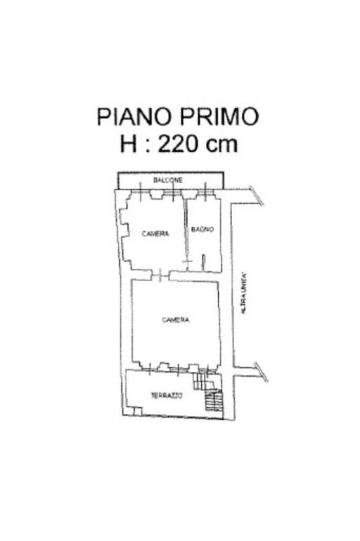 Planimetria piano primo