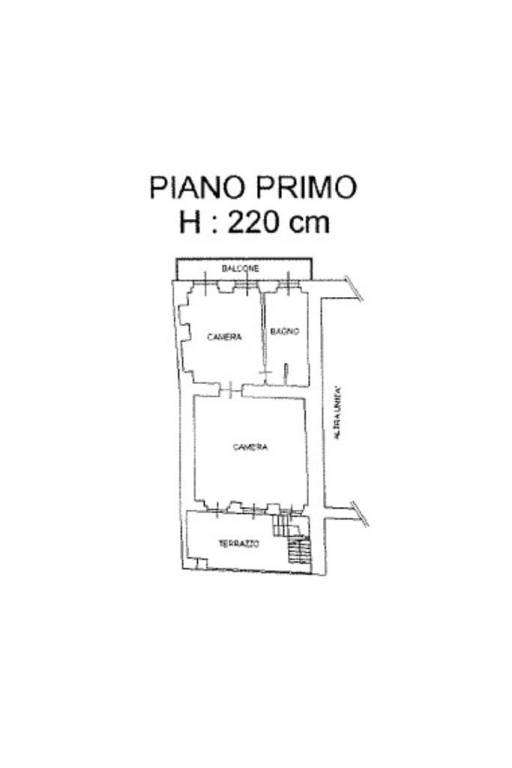 Planimetria piano primo sensibile