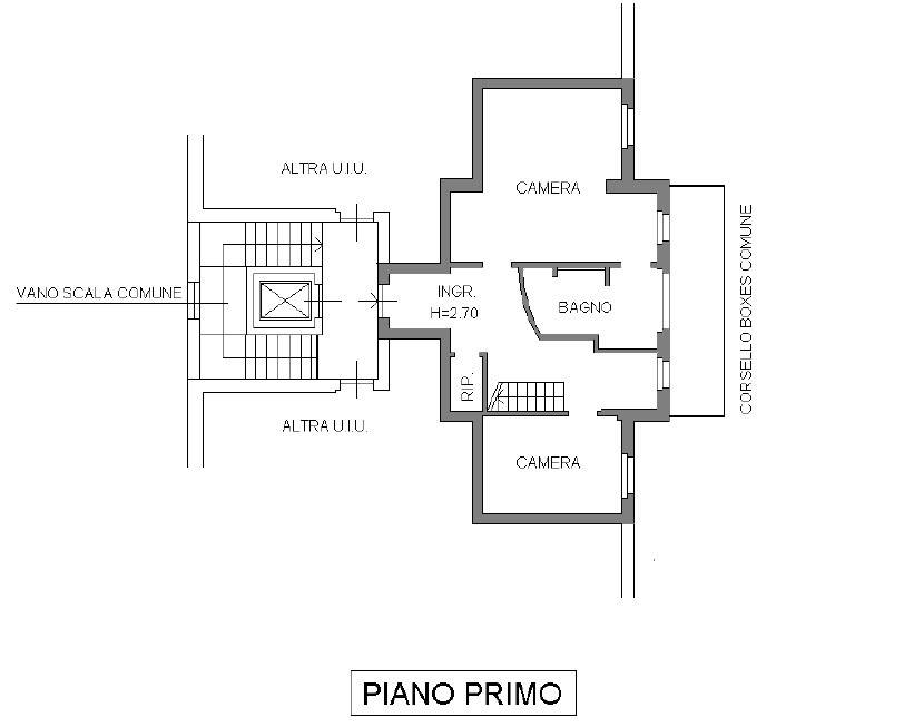 Planimetria piano primo