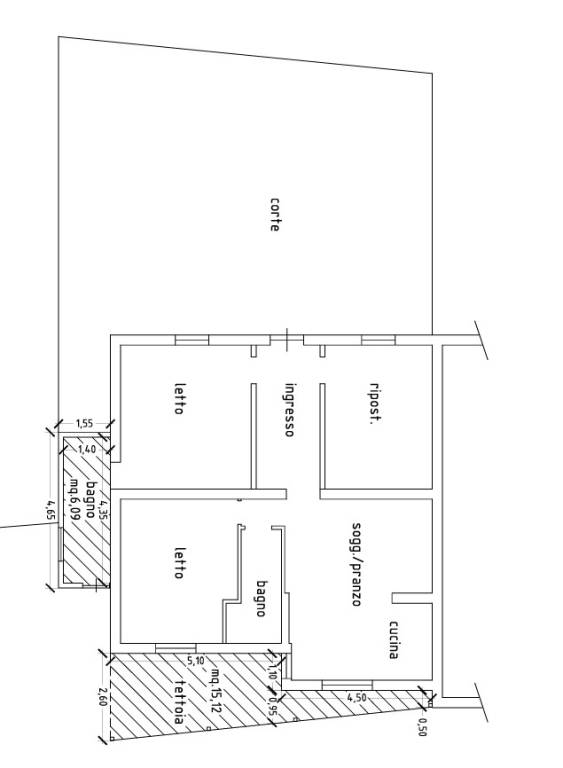 Planimetria 1 — Villa unifamiliare via Gaeta, Centro, Ceccano