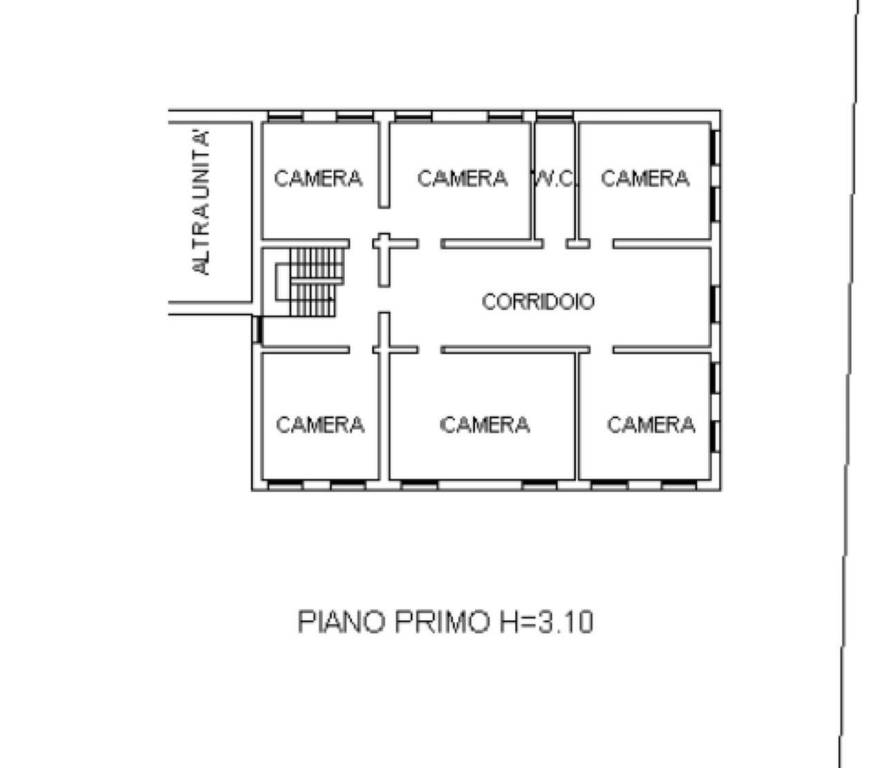 planimetria piano primo