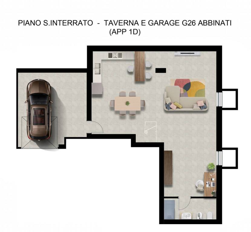 Appartamento 1D - PI - Arredo